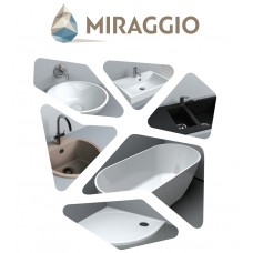 Умывальники, ванны и душевые поддоны из мрамора украинского бренда Miraggio