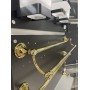 Рушникотримач подвійний 60см, золото, Swarovski 2122202A-PVDG- CLASSIC GOLD