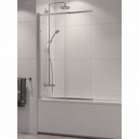 Шторка для ванни Sensi 85х150см, розсувна, прозоре скло, New Trendy, P-0037 85