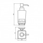 Дозатор жидкого мыла Leonardo OC0000492 Aqua Rodos черный матовый