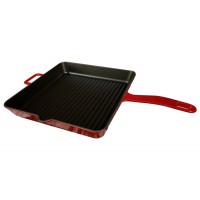 Чавунний гриль Fabiano G 3030 BLACK-RED