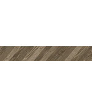 Керамогранит Golden Tile Terragres Wood Chevron right коричневый 150х900