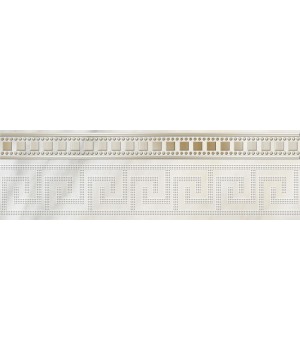 Керамічна плитка Golden Tile Carrara Фриз білий 300х90
