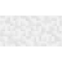 Керамічна плитка Golden Tile Satin Стіна сатинова Рельефна білий 300х600