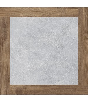 Керамогранит Golden Tile Terragres Concrete&Wood серый 607х607