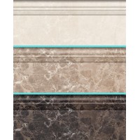 Керамічна плитка Golden Tile Lorenzo Плінтус Lorenzo Modern бежевий / коричневий / темно-бежевий 300х120