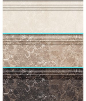 Kерамическая плитка Golden Tile Lorenzo Плинтус Modern бежевый/темно-бежевый/коричневый 300х120
