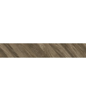 Керамогранит Golden Tile Terragres Wood Chevron left коричневый 150х900