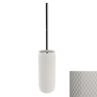 Держатель т/ершика напольный, цвет белый декор NETTING хром Pomdor Equilibrium 779051002N
