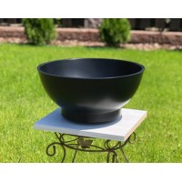 Раковина з литого каменю Snail Cелена чорний матовий