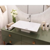 Раковина з литого каменю Snail Аполлон білий матовий