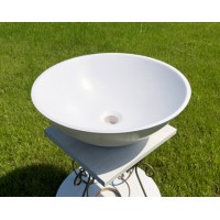 Раковина з литого каменю Snail Камелія білий матовий