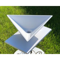 Раковина з литого каменю Snail Пегас білий матовий