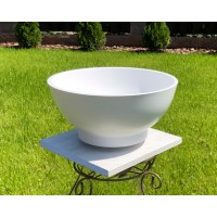 Раковина з литого каменю Snail Cелена білий матовий