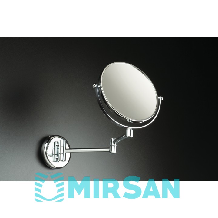 Настенное косметическое зеркало с 3-х кратным увеличением и поворотным механизмом StilHaus Ingranditori 489.08 хром
