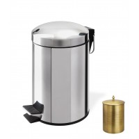 Контейнер для мусора 5 л с педалью StilHaus 478.5l.25 бронза