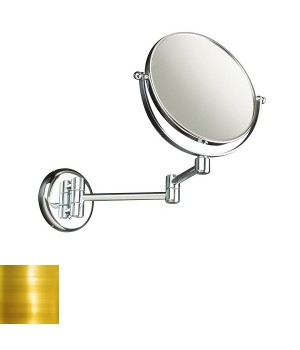 Настенное косметическое зеркало с 3-х кратным увеличением и поворотным механизмом StilHaus Ingranditori 489.16 золото