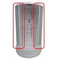 Скло двері до душової кабіни APOLLO APPOLLO AW 5028 90х90х215