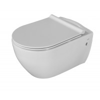 Унитаз подвесной безободковый City с функциею биде + крышка Bella Soft-Close Geberit Aqua Rodos,Geberit