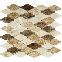 Декоративная мозаика Bareks RL008 283x300 мрамор,стекло