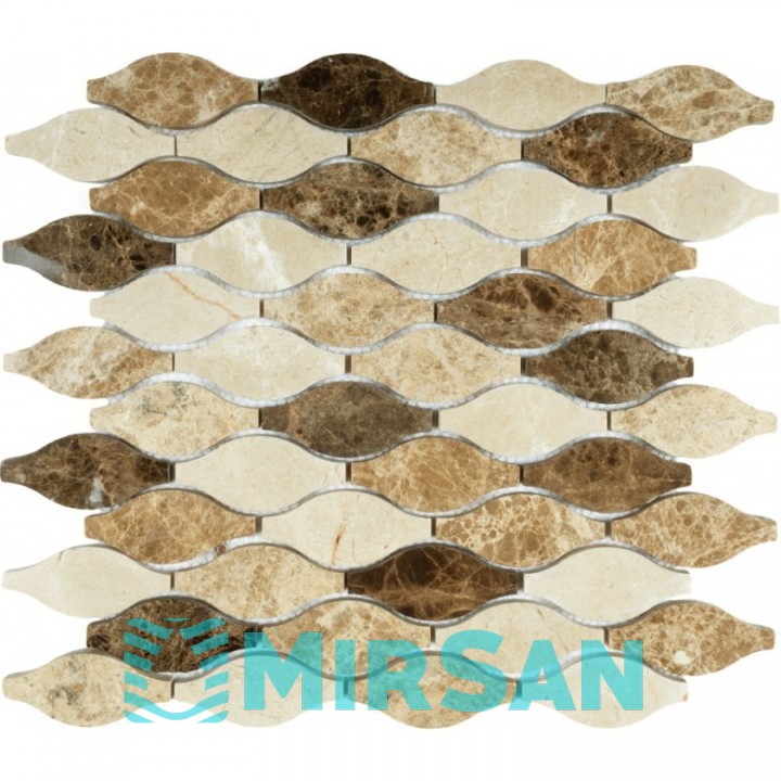 Декоративная мозаика Bareks RL008 283x300 мрамор,стекло