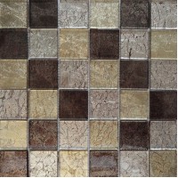 Декоративная мозаика Bareks Mix Grey 300x300 cтекло