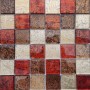 Декоративная мозаика Bareks Mix Red 300x300 cтекло