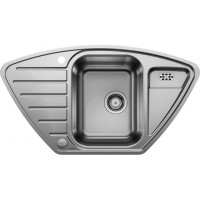 Кухонная мойка с нержавеющей стали Blanco LANTOS 9 E-IF, угловая, полированная (516277)