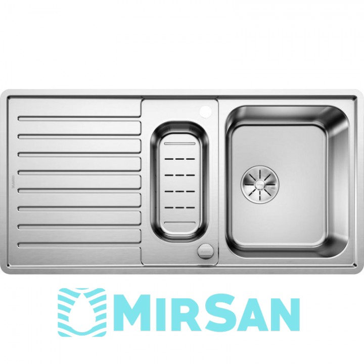 Кухонна мийка CLASSIC PRO 6 S-IF нерж. сталь із дзеркальним поліруванням з клапаном-автоматом InFino Blanco 523665