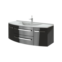 Тумба Vanessa - 120 з умивальником Domenika-1200 чорний Botticelli