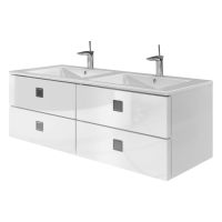 Тумба Rimini -130d з умивальником Marlen - 130d білий Botticelli