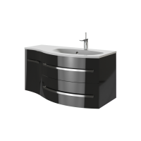 Тумба Vanessa Vndr права з умивальником Levanto-110 R чорний Botticelli