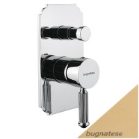 Смеситель для душа в комплекте золото Bugnatese Athena OLYDO8572