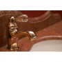 Смеситель для раковины с ручкой Сваровски в комплекте золото Bugnatese Maya MAYDO8913K