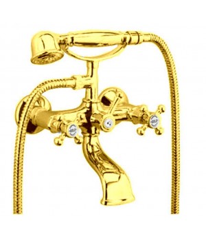 Смеситель для ванны в комплекте золото Bugnatese Lady LADDO900