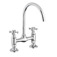 Смеситель для кухни Lady на миниколонах хром Bugnatese Cucina LADCR991