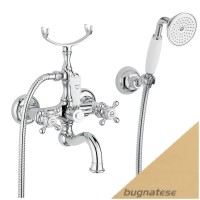 Смеситель для ванны в комплекте золото Bugnatese Arcadia ARCDO8302