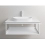 Алюмінієва конструкція для керамічних стільниць Catalano Horizon 125x50, білий матовий