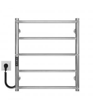 Рушникосушарка електрична Ladder П5 500х600 Deffi нержавіюча сталь (Хром, JD03, Ліве підключення)