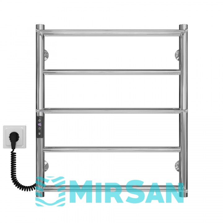 Рушникосушарка електрична Ladder П5 500х600 Deffi нержавіюча сталь (Хром, JD03, Ліве підключення)