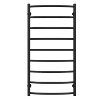 Рушникосушарка водяна Класік П9 500х1000 Deffi нержавіюча сталь (Чорний, Нижнє підключення)