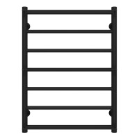 Рушникосушарка водяна Ladder П7 500х700 Deffi нержавіюча сталь (Чорний, Нижнє підключення)