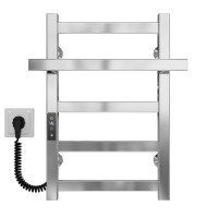 Рушникосушарка електрична Nicolе П5 300х500 Deffi нержавіюча сталь (Хром, JD04, Ліве підключення)