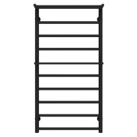 Рушникосушарка водяна Терма Плюс П10 500х1000 Deffi нержавіюча сталь (Чорний, Бокове ліве підключення)