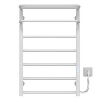 Рушникосушарка електрична Lux Hotel П7 400х800 Deffi нержавіюча сталь (Білий, WD04, Праве підключення)