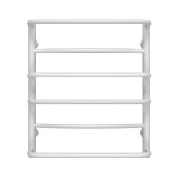 Рушникосушарка водяна Аквамікс П6 500х600 Deffi нержавіюча сталь (Білий, Бокове ліве підключення)