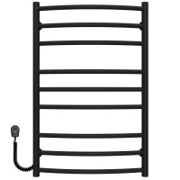 Рушникосушарка електрична Класік Еліт П9 500х800 Deffi нержавіюча сталь (Чорний, EF16, Ліве підключення)