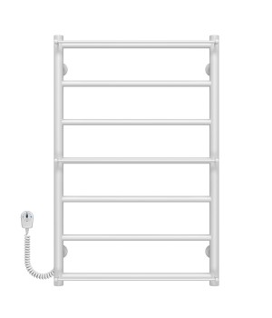 Рушникосушарка електрична Ladder П7 500х800 Deffi нержавіюча сталь (Білий, EF16, Ліве підключення)