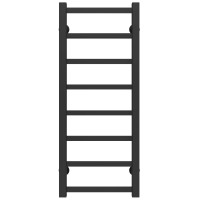 Рушникосушарка водяна Forest П8 300х800 Deffi нержавіюча сталь (Чорний, Нижнє підключення)