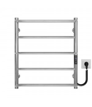 Рушникосушарка електрична Ladder П5 500х600 Deffi нержавіюча сталь (Хром, JD03, Праве підключення)